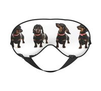 Lindo patrón de perro salchicha, Cubreojos completos Antifaz bloqueador de luz Antifaz para dormir Antifaz suave con los ojos vendados Noche