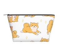Lindo patrón de Perros Shiba Inu, Bolsa de artículos de tocador Bolsa de Maquillaje Bolsa de cosméticos Bolsa de artículos de tocador de Viaje portátil