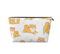 Lindo patrón de Perros Shiba Inu, Bolsa de artículos de tocador Bolsa de Maquillaje Bolsa de cosméticos Bolsa de artículos de tocador de Viaje portátil