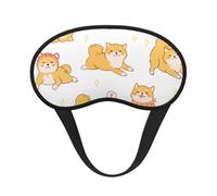Lindo patrón de perros Shiba Inu, Cubiertas oculares completas, antifaces para dormir que bloquean la luz, orejeras opacas para dormir