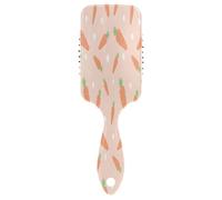Lindo peine 3D de zanahoria, cepillo para desenredar, cepillo de pelo saludable para mujeres, peine moderno