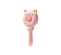 Lindo peine de cepillo de aire, prensa para limpiar el cabello, soporte magnético para colgar (rosa)