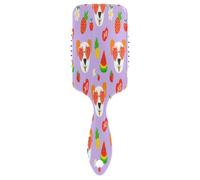 Lindo peine masajeador de pelo de frutas, cepillo antiestático, cepillo de pelo saludable, cepillo moderno