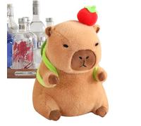 Lindo peluche Capybara - Dulce muñeca de peluche con bolsa de tortuga | peluches como muñeca y cojín, para niños y niñas para cumpleaños, decoración para estanterías, escritorios, cama o sofá