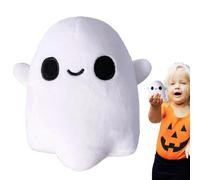 Lindo peluche Ghost - Animal relleno, muñeca fantasma, juguete decorativo suave | Adorable Feathing Companion para niños Dormir a la hora de acostarse Apartamento de dormitorio Interior Viajes Favores