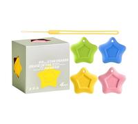 Lindo Pencil Erasers - 4 piezas Five-Pointed Star Design for Students Kids Teachers Artists Drafters Classroom Home Office Studio Library Exams Drafting Work Fun Creative Precise Performance Durable