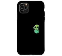 Lindo Pequeño Alien En Bolsillo Universo UFO Bebé Monstruo Carcasa para iPhone 11 Pro MAX
