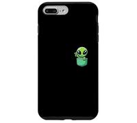 Lindo Pequeño Alien En Bolsillo Universo UFO Bebé Monstruo Carcasa para iPhone 7 Plus/8 Plus
