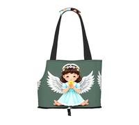 Lindo pequeño ángel transportador de mascotas adecuado para centros comerciales, aviones, autobuses y metro