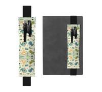 Lindo pequeño dinosaurio bebé soporte ajustable de cuero para bolígrafos, cuadernos, calendarios, tableta, banda elástica marcapáginas y soporte para lápices