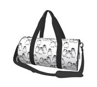 Lindo pequeño pingüino en Invierno, Bolsa de Viaje de Gran Capacidad, Bolso Redondo, Bolsa de Viaje Deportiva, Bolsa de Mano, Bolsa de Fitness