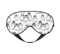 Lindo pequeño pingüino en invierno, Cubreojos completos Antifaz bloqueador de luz Antifaz para dormir Antifaz suave con los ojos vendados Noche