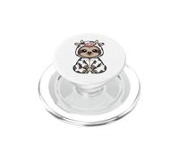 Lindo Perezoso en Disfraz de Vaca Animal Kawaii PopSockets PopGrip para MagSafe