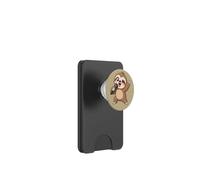 Lindo Perezoso Karaoke Cantante De Dibujos Animados PopSockets PopWallet para MagSafe