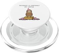 Lindo Perezoso La Paciencia es mi Virtud PopSockets PopGrip para MagSafe