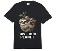 Lindo Perezoso Naturaleza Conservación Salvar Planeta Hombres Mujeres Niños Comfort Colors Adult Heavyweight T-Shirt