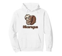 Lindo Perezoso Nicaragua Abrazando Grano de café Sudadera con Capucha