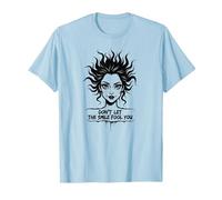 Lindo Pero Salvaje: no Dejes Que la Sonrisa te engañe Camiseta, Hombre, Azul Bebé, S