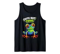Lindo Pero Tóxico Divertido Poison Dart Frog Meme Camiseta sin Mangas