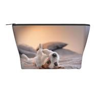 Lindo Perrito Jack Russell Terrier, Bolsa de artículos de tocador Bolsa de Maquillaje Bolsa de cosméticos Bolsa de artículos de tocador de Viaje portátil