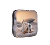 Lindo Perrito Jack Russell Terrier,Bolsas para Guardar compresas sanitarias, Bolsas para la menstruación para Mujeres y Adolescentes.