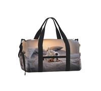 Lindo Perrito Jack Russell Terrier,Bolso Deportivo Bandolera de Mano, Bolsa de Deporte, Bolsa de Viaje de Gran Capacidad para Mujeres y Hombres.