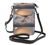 Lindo perrito Jack Russell Terrier,Bolsos para celular para mujer, bolsos pequeños cruzados - Cartera para celular de cuero sintético con ranuras para tarjetas de crédito