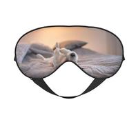 Lindo perrito Jack Russell Terrier, Cubreojos completos Antifaz bloqueador de luz Antifaz para dormir Antifaz suave con los ojos vendados Noche