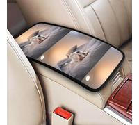 Lindo perrito Jack Russell Terrier,Funda para reposabrazos de consola central de vehículo, almohadilla suave y cómoda para pasamanos de coche, cojín universal
