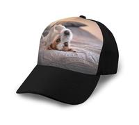 Lindo Perrito Jack Russell Terrier,Gorra de béisbol clásica Ajustable, Gorra de papá, Gorra de Camionero Unisex.
