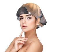 Lindo perrito Jack Russell Terrier,Gorro de dormir de satén ajustable para adultos, de seda, elástico, para dormir, para mujer