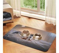 Lindo Perrito Jack Russell Terrier,Tapete para Comida de Mascotas, manteles Individuales de Cuero sintético para Gatos y Perros,40x60cm