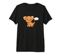 Lindo Perro Animal Bow Wow en japonés WAN WAN Pet Puppy Camiseta Premium