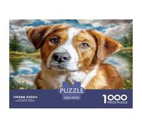 Lindo Perro Beagle Colorido en el Prado, Rompecabezas de 1000 Piezas para Adultos, Actividad Divertida para días lluviosos, 70 x 50 cm/1000 Piezas