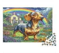 Lindo Perro Beagle de cartón 100% Reciclado de Rainbow Church. Rompecabezas de 1000 Piezas para Adultos y niños. Desafiante y Estimulante. 38 x 26 cm (1000 Piezas).