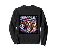 Lindo Perro Beagle Divertido niños niñas Retro 90s Bootleg Meme Y2K Sudadera