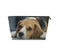 Lindo Perro Beagle yace en el Suelo, Bolsa de artículos de tocador Bolsa de Maquillaje Bolsa de cosméticos Bolsa de artículos de tocador de Viaje portátil