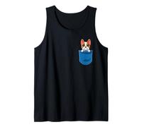Lindo Perro Boston Terrier en Bolsillo Camiseta sin Mangas
