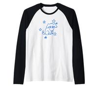 Lindo perro cachorro perro perro perro chucho del Y2K de los años 90 bajo las estrellas Camiseta Manga Raglan