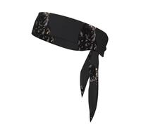 Lindo perro carlino negro - Escala estándar-2_00x impresión absorbe la humedad Deportes Cabeza Corbata de secado rápido ajustable suave y transpirable