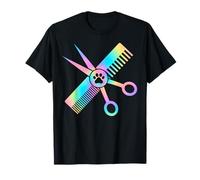 Lindo perro Catro Groomer Colorido Pata impresión Camiseta