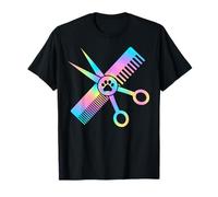 Lindo perro Catro Groomer Colorido Pata impresión Camiseta