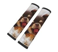 Lindo perro chihuahua, Almohadillas para cinturón de seguridad de coche, paquete de 2 almohadillas para arnés, funda multifuncional para cinturón de seguridad