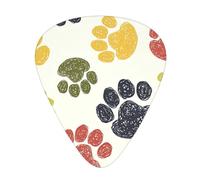 Lindo perro colorido pata guitarra paleta 12 paquete Guitarras selector adecuado para bajo eléctrico Guitarras banda sonora guitarra yukrili