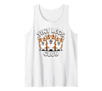 Lindo Perro Corgi de Tiny Legs Club, Amante de los Perros Camiseta sin Mangas