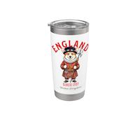 Lindo perro Corgi Torre de Londres Guardián Reino Unido Inglaterra Vaso térmico de acero inoxidable de doble pared