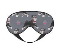 Lindo perro de animal schnauzer, Cubreojos completos Antifaz bloqueador de luz Antifaz para dormir Antifaz suave con los ojos vendados Noche