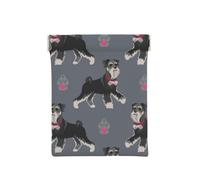 Lindo Perro de Animal Schnauzer, Squeeze Top Wallet Bolsa de Almacenamiento para Mujer Monedero pequeño Bolsa de Cambio