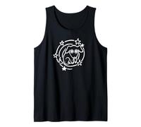 Lindo perro de los años 90 del Y2K con cola estrellada Camiseta sin Mangas