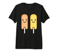 Lindo Perro de maíz Divertido Humor pequeños Corn Dogs Camiseta Premium
